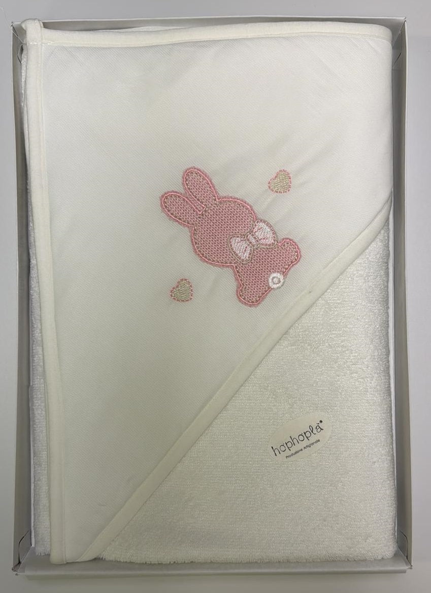Triangolo con coniglietto rosa
