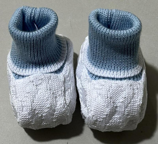 Babbucce blu con dettagli bianchi