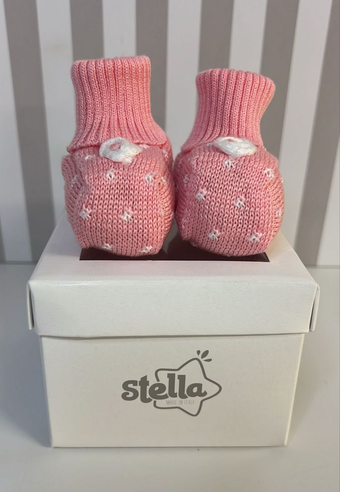 Babbucce rosa con rosellina bianca