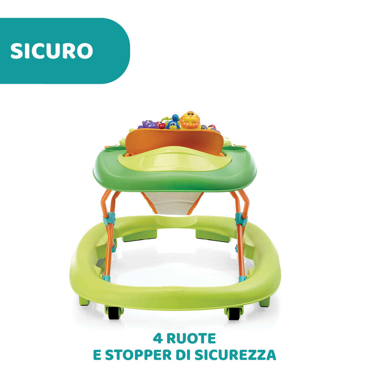 Girello walky talky green wave Chicco