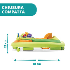 Girello walky talky green wave Chicco