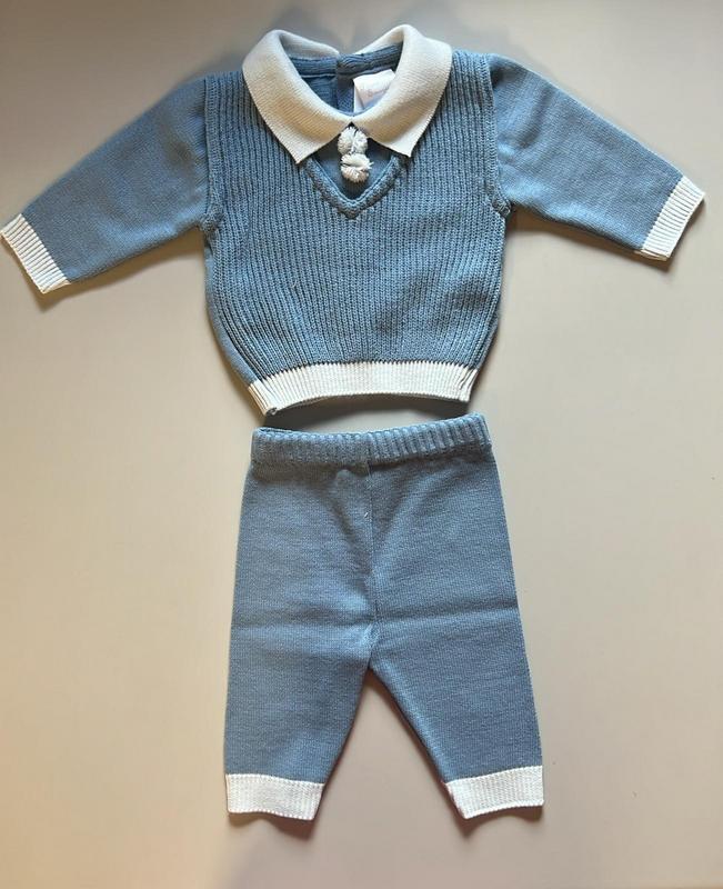 Completo blu uscita clinica neonato