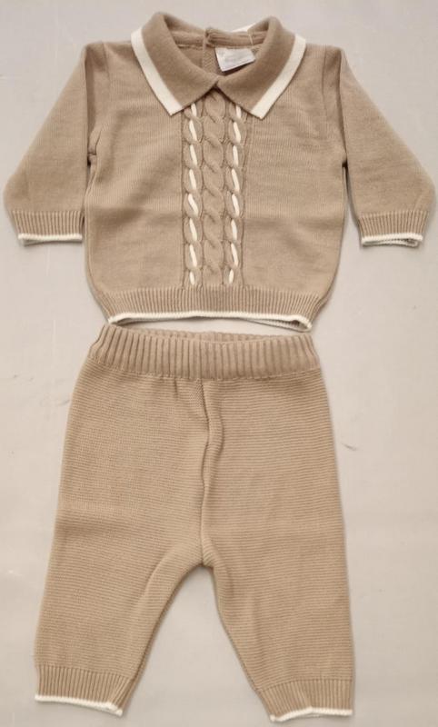 Completo 2 pz marrone uscita clinica