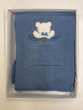 Copertina in caldo cotone blu