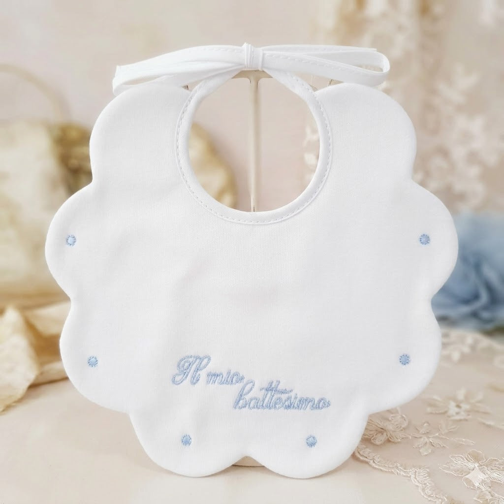 Bavetta ricamata “Il mio battesimo”