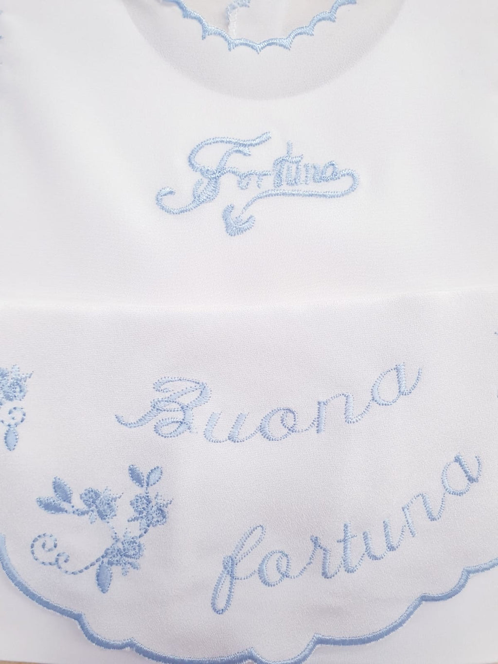 Set camicina della fortuna e bavetta nascita