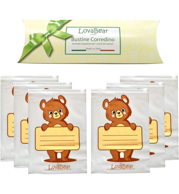 Bustine corredino orso color pz 6