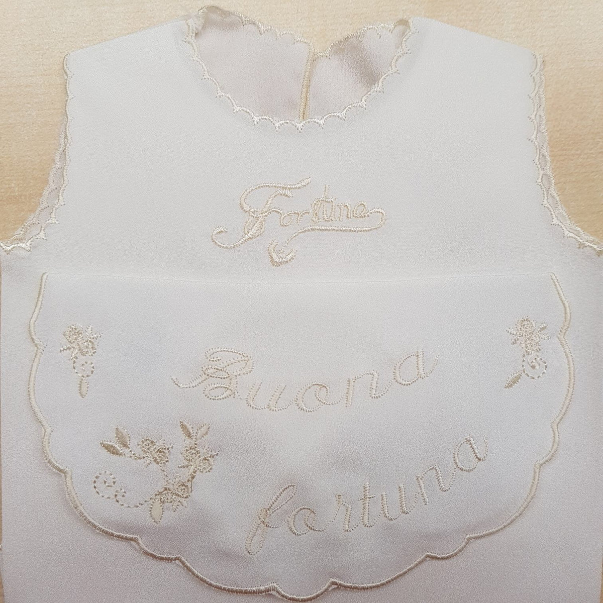 Set camicina della fortuna e bavetta nascita