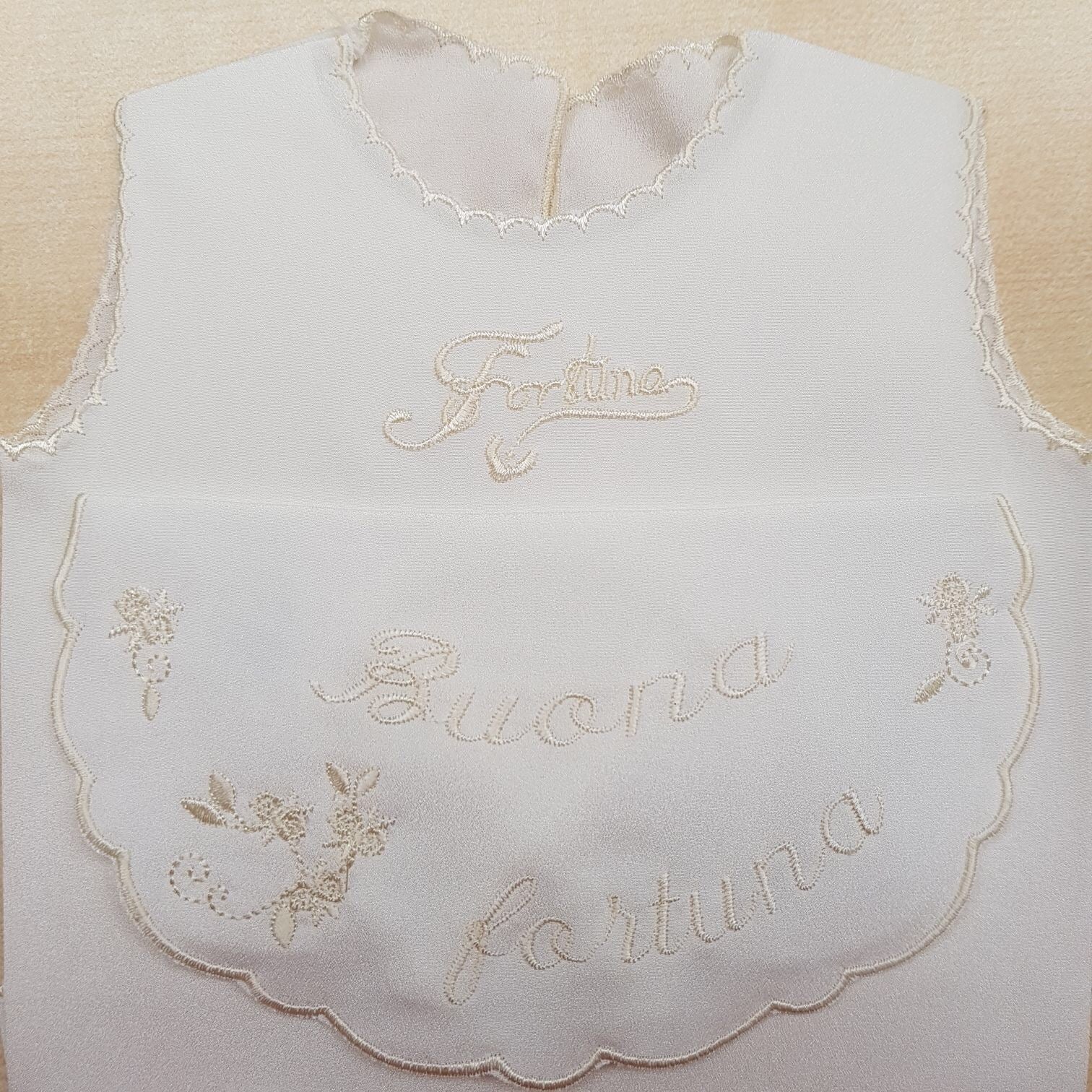 Set camicina della fortuna e bavetta nascita