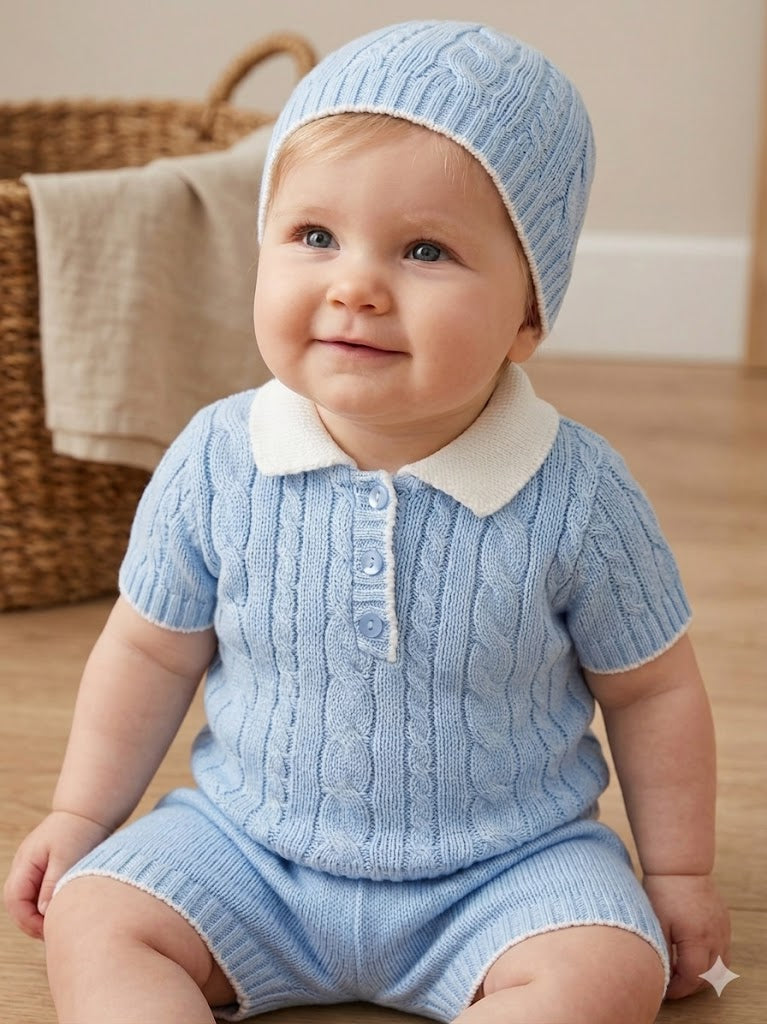 Completino 2 pz e cappellino estivo