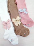 Collant in caldo cotone con fiocchetto – confezione da 6 paia