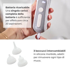 Aspiratore nasale elettrico con batteria ricaricabile - 2150 Nuvita