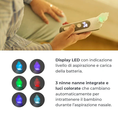 Aspiratore nasale elettrico con batteria ricaricabile - 2150 Nuvita