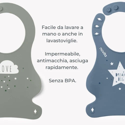 Bavaglini in silicone - Squashy 4370 Nuvita