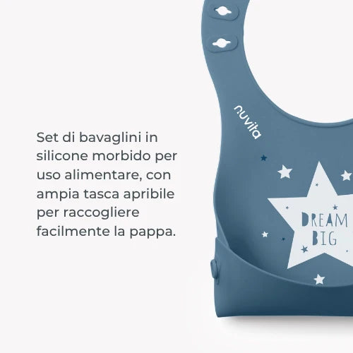Bavaglini in silicone - Squashy 4370 Nuvita