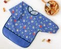 Bavaglino impermeabile con maniche blu Kiokids