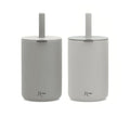 Bicchiere 180ml silicone grigio 2 pz  KioKids