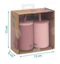 Bicchiere 180ml silicone rosa 2 pezzi KioKids