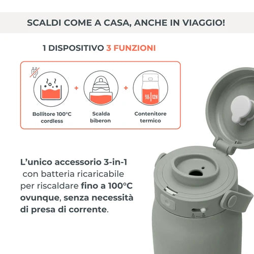 Bollitore e scalda latte portatile Hot'n'Go - 1190 Nuvita