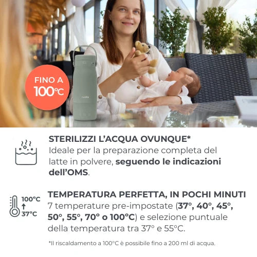 Bollitore e scalda latte portatile Hot'n'Go - 1190 Nuvita