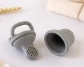Ciuccio alimentare anti soffocamento in silicone grigio Kiokids