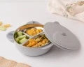 Contenitore termico per alimenti in acciaio inox grigio Kiokids