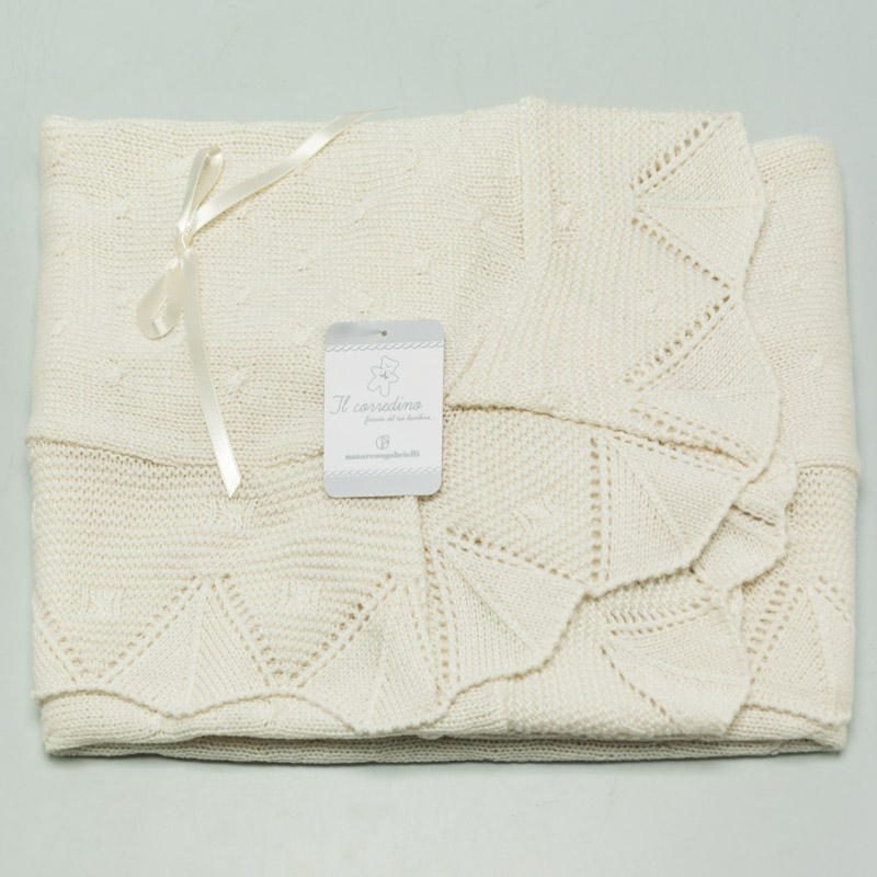 Coperta culla misto lana