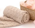 Copertina in bambù beige Kiokids