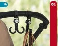 Ganci doppi per il passeggino Kiokids