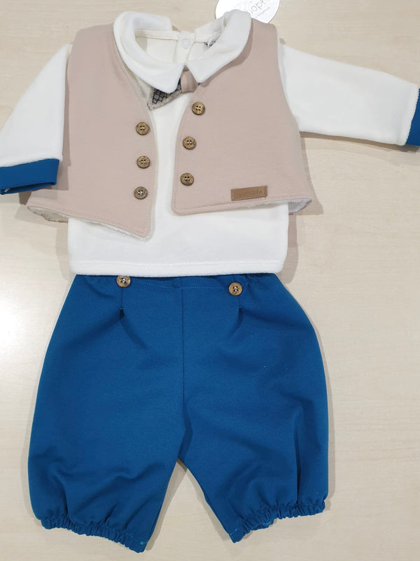 Completino tre pezzi in ciniglia tema Thiago