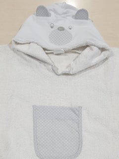 Poncho da neonato in spugna