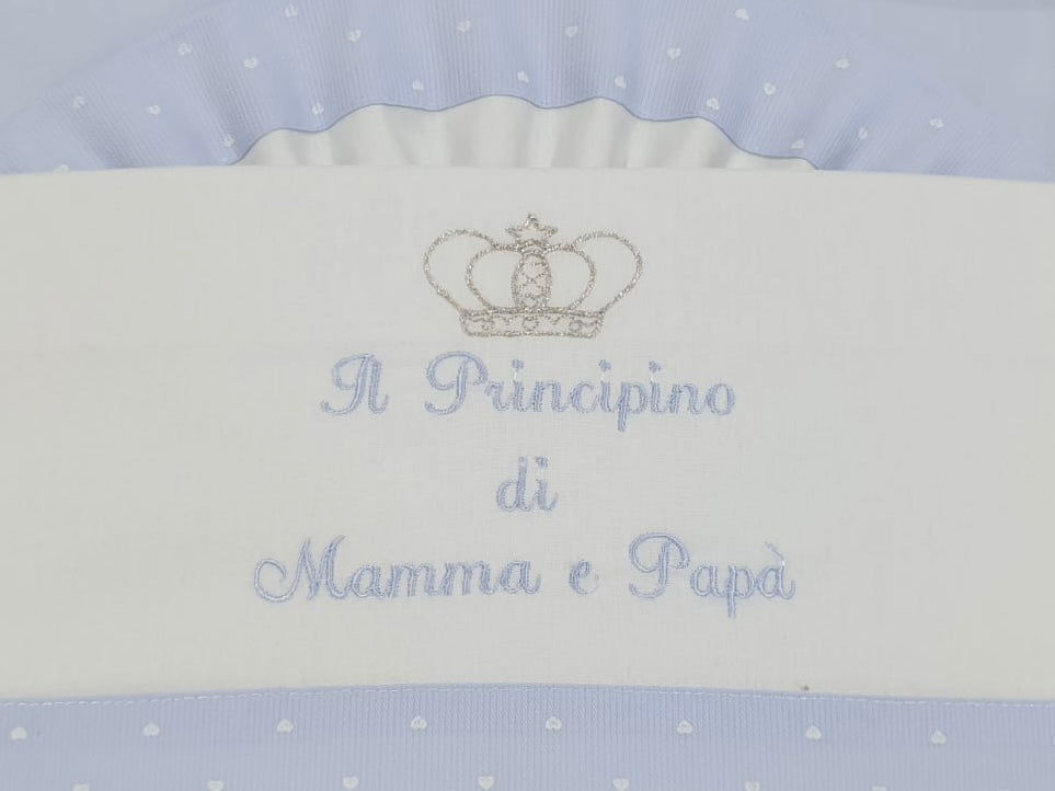 Lenzuolino da carrozzino Il principino, La principessa