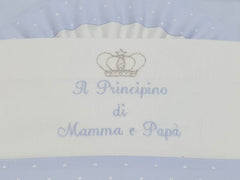 Lenzuolino da carrozzino Il principino, La principessa