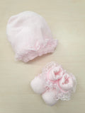 Set cappellino e scarpine in cotone