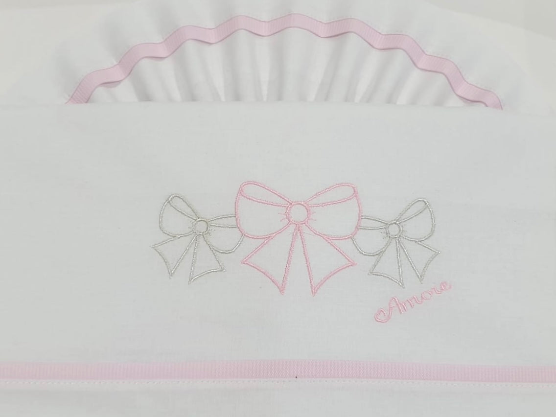 Set lenzuolino fiocchetti