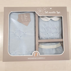 Set uscita clinica compresa di tutina, cappellino e copertina
