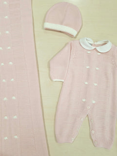 Set completo di tutina, copertina e cappellino