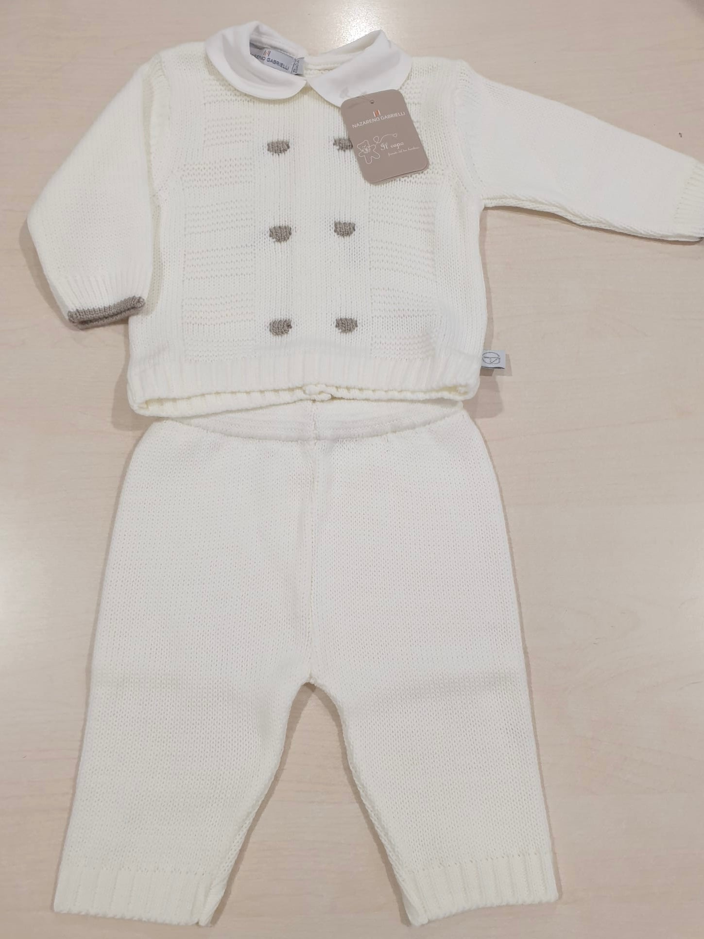 Completino 2 pz in maglia calda