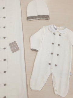 Set completo di tutina, copertina e cappellino