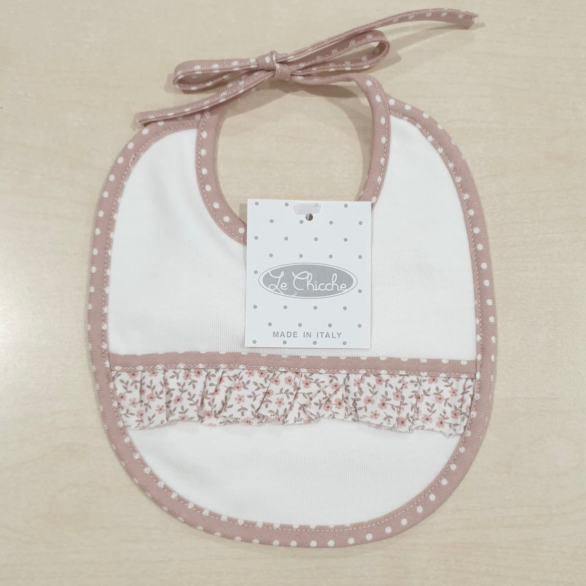 Bavetta in cotone interlock rosa