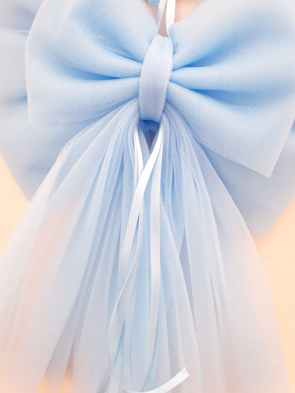 Fiocco nascita in tulle
