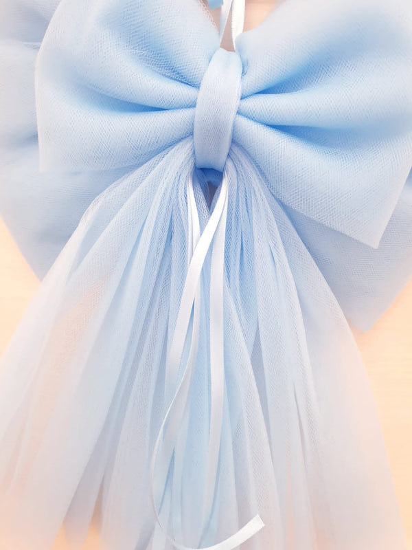 Fiocco nascita in tulle
