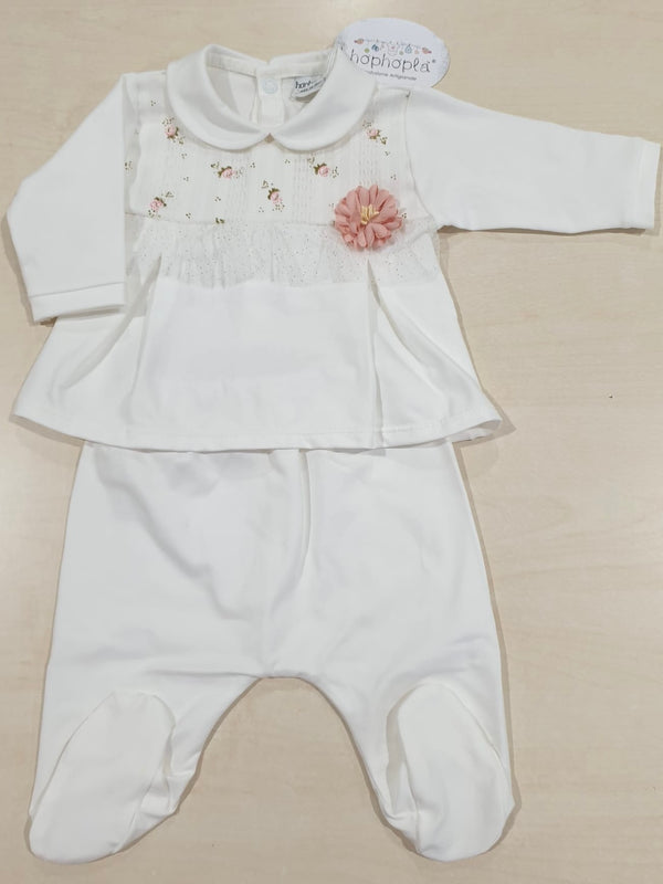 Completino due pezzi in cotone tema Alba