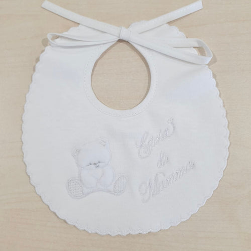 Bavetta ricamata “Gioia di mamma”