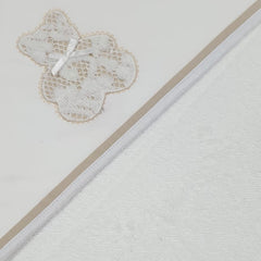 Accappatoio a triangolo ricamato