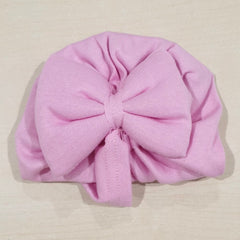 Cappellino a turbante in maglia neonata