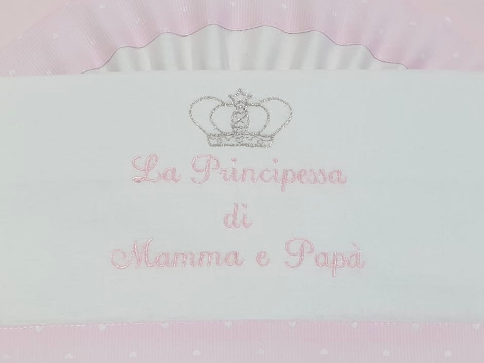 Lenzuolino da carrozzino Il principino, La principessa