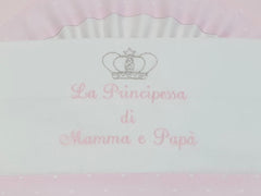Lenzuolino da carrozzino Il principino, La principessa