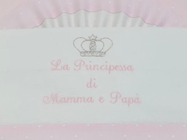 Lenzuolino da carrozzino Il principino, La principessa