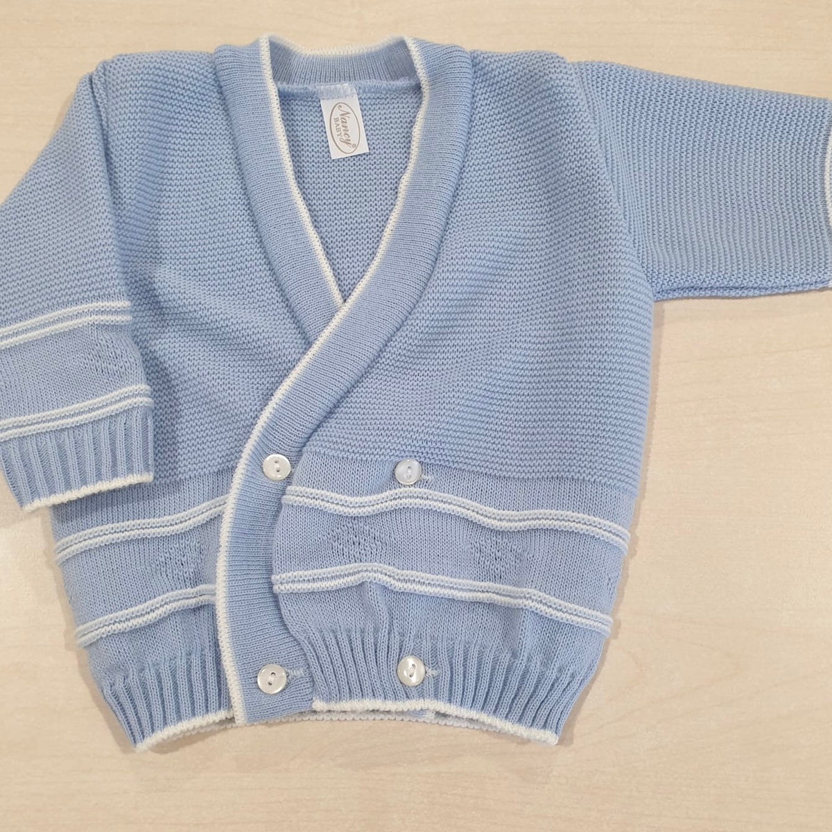 Incrociatino in misto lana per neonato